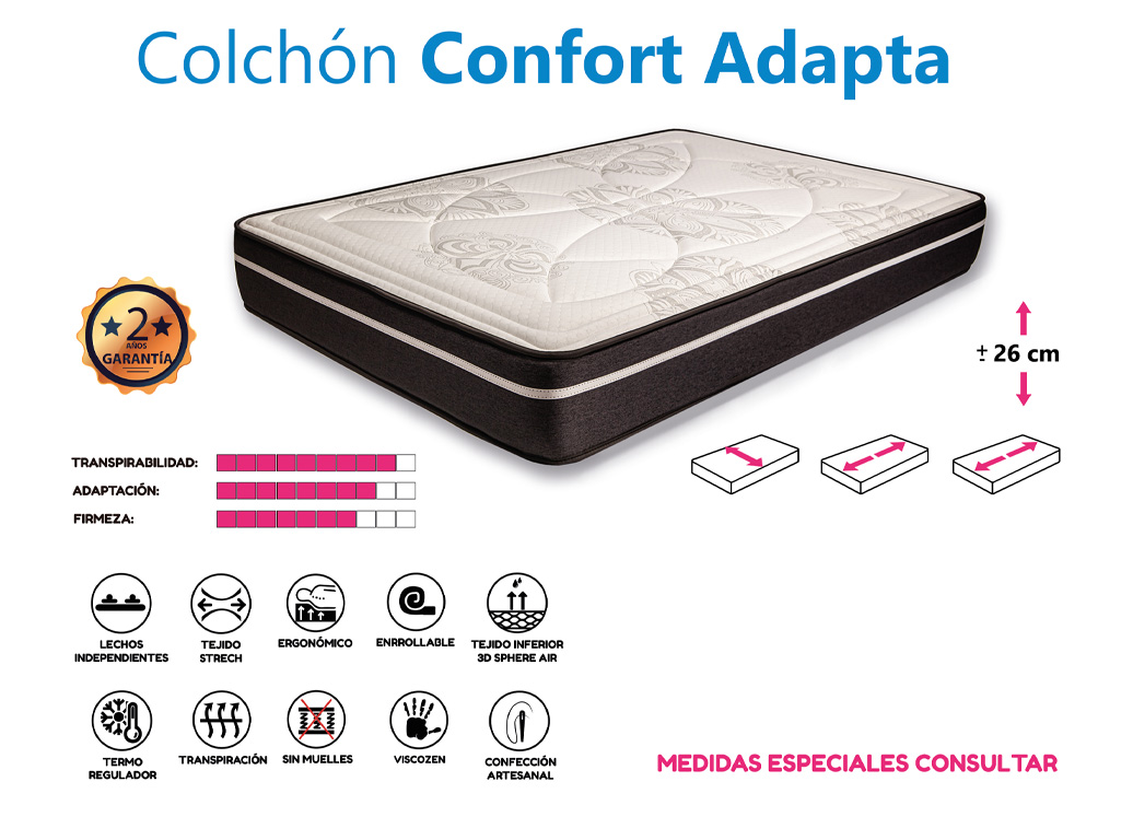 COLCHON CONFORT ADAPTA SOTO CONFORT