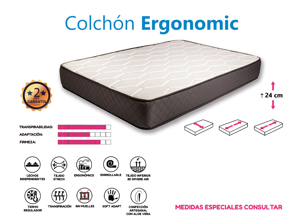 COLCHON ERGONOMIC SOTO CONFORT