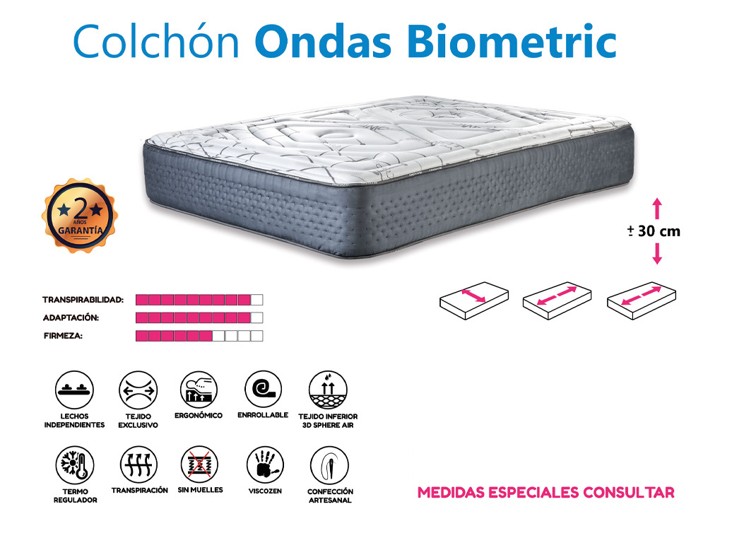 COLCHON ONDAS BIOMETRIC SOTO CONFORT